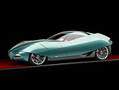 AUT 09 RK1112 01
2008 Alfa Romeo Bertone B.A.T. 11 DK Tuscan Green 3/4 Front View Studio