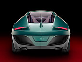 AUT 09 RK1117 01
2008 Alfa Romeo Bertone B.A.T. 11 DK Tuscan Green Rear View Studio