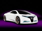 AUT 09 RK1122 01
2009 Honda FC Sport Hydrogen Fuel Cell Concept Car White 3/4 Front View Studio