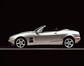 AUT 10 RK0009 03
2000 De Tomaso Mangusta Convertible Profile On Gray Line Studio