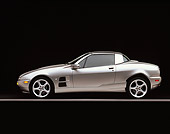 AUT 10 RK0010 02
2000 De Tomaso Mangusta Silver Profile Shot On Gray Line Studio