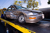 AUT 11 RK0004 01
Tow Truck Towing Wrecked Geo Prizm On Flatbed