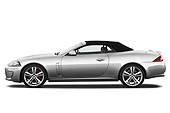 AUT 12 IZ0015 01
2011 Jaguar XKR Convertible Silver Profile View On White Seamless