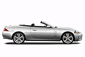 AUT 12 IZ0018 01
2011 Jaguar XKR Convertible Silver Profile View On White Seamless
