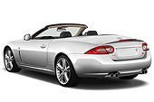 AUT 12 IZ0024 01
2011 Jaguar XKR Convertible Silver 3/4 Rear View On White Seamless