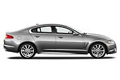 AUT 12 IZ0028 01
2012 Jaguar XF Portfolio Silver Profile View On White Seamless