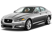 AUT 12 IZ0029 01
2012 Jaguar XF Portfolio Silver 3/4 Front View On White Seamless