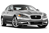 AUT 12 IZ0030 01
2012 Jaguar XF Portfolio Silver 3/4 Front View On White Seamless