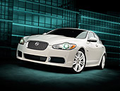 AUT 12 RK0343 01
2010 Jaguar XFR White 3/4 Front View Studio