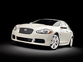 AUT 12 RK0344 01
2010 Jaguar XFR White 3/4 Front View Studio