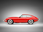 AUT 12 RK0348 01
1966 Jaguar XKE Coupe Red Profile View Studio