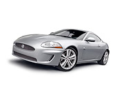 AUT 12 RK0359 01
2011 Jaguar XKR Coupe Silver 3/4 Front View On White Seamless
