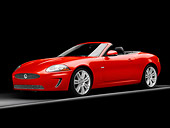AUT 12 RK0371 01
2010 Jaguar XKR Convertible Red 3/4 Front View Studio