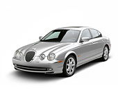 AUT 12 RK0372 01
2001 Jaguar Type S Silver Front 3/4 View On White Seamless