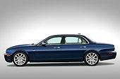 AUT 12 IZ0001 01
2009 Jaguar XJ8L Blue Profile View Studio