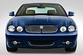 AUT 12 IZ0004 01
2009 Jaguar XJ8L Blue Head On View Studio