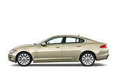 AUT 12 IZ0006 01
2011 Jaguar XF Premium Luxury Champagne Profile View Studio