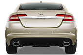 AUT 12 IZ0012 01
2011 Jaguar XF Premium Luxury Champagne Rear View Studio