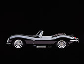 AUT 12 RK0008 06
1957 Jaguar XKSS Convertible Black Profile Studio Background Studio