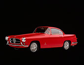 AUT 12 RK0010 07
1956 Jaguar XK140 Ghia Coupe Red 3/4 Front View Studio