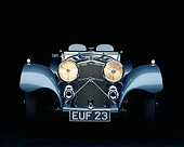 AUT 12 RK0050 02
1938 Jaguar SS-100 Convertible Silver Head On Shot Studio
