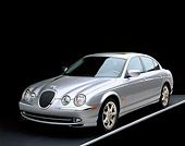 AUT 12 RK0092 05
2001 Jaguar Type S Silver Front 3/4 View On Gray Line Studio
