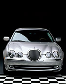 AUT 12 RK0093 05
2001 Jaguar Type S Silver Head On Shot On Checkerboard Floor Studio
