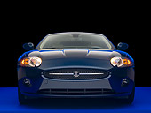 AUT 12 RK0222 01
2007 Jaguar XK Convertible Blue Head On Shot Studio