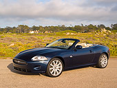 AUT 12 RK0227 01
2007 Jaguar XK Convertible Blue 3/4 Front View On Pavement