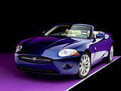 AUT 12 RK0231 01
2007 Jaguar XK Convertible Blue 3/4 Front View Studio