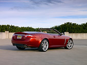 AUT 12 RK0257 01
2007 Jaguar XK Convertible Red Low 3/4 Rear View On Pavement