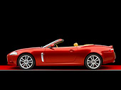 AUT 12 RK0263 01
2007 Jaguar XKR Convertible Red Profile View Red Floor Studio