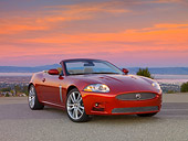 AUT 12 RK0275 01
2007 Jaguar XKR Convertible Red 3/4 Front View On Pavement