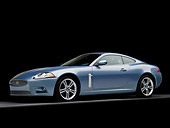 AUT 12 RK0281 01
2008 Jaguar XKR Coupe Blue 3/4 Front View Low Studio