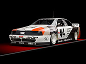 AUT 13 RK0335 01
1989 Audi 200 Quattro Trans Am White, Orange And Black 3/4 Front View In Studio