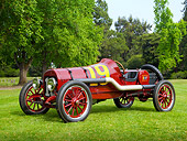 AUT 13 RK0364 01
1919 Buick Racer Maroon 3/4 Front View On Grass