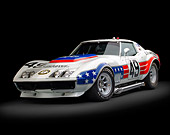 AUT 13 RK0368 01
1969 Chevrolet Corvette BFG #49 ZL-1 Race Car Red, White And Blue 3/4 Front View In Studio