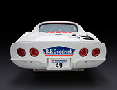 AUT 13 RK0373 01
1969 Chevrolet Corvette BFG #49 ZL-1 Race Car Red, White And Blue Rear View In Studio