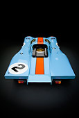 AUT 13 RK0377 01
1969 Porsche 917-K Blue And Orange Overhead Rear View In Studio