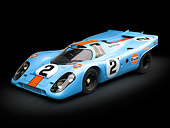 AUT 13 RK0381 01
1969 Porsche 917-K Blue And Orange 3/4 Front View In Studio