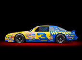 AUT 13 RK0388 01
1987 Chevrolet Monte Carlo Stock Car Blue And Yellow Profile View In Studio