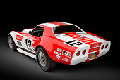 AUT 13 RK0398 01
1968 Owens/Corning Chevrolet Corvette Race Car White & Red 3/4 Rear View In Studio