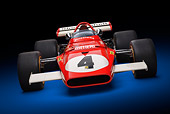 AUT 13 RK0420 01
1970 Ferrari 312B Race Car Red Front View In Studio