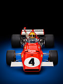 AUT 13 RK0422 01
1970 Ferrari 312B Race Car Red With Driver Front View In Studio
