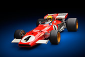 AUT 13 RK0427 01
1970 Ferrari 312B Race Car Red With Driver 3/4 Front View In Studio