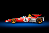AUT 13 RK0429 01
1970 Ferrari 312B Race Car Red With Driver Profile View In Studio