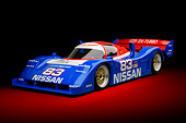 AUT 13 RK0432 01
1992 Nissan GTP ZX-Turbo Race Car Blue And Red 3/4 Front View In Studio