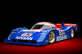 AUT 13 RK0434 01
1992 Nissan GTP ZX-Turbo Race Car Blue And Red 3/4 Front View In Studio
