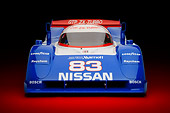 AUT 13 RK0438 01
1992 Nissan GTP ZX-Turbo Race Car Blue And Red Front View In Studio
