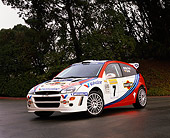 AUT 13 RK0030 02
2000 Ford Focus Rally Racing Car 3/4 Front View On Pavement